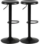 CLP Barhocker, Schwarz, Metall, 38.5x58x38.5 cm, Esszimmer, Barm&ouml;bel, Barhocker