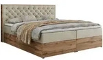 MKS Boxbett, Beige, Holz, 2-Sitzer, H4, 7-Zonen, Rechteckig, 140x200 cm,
