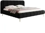 Mirjan24 Polsterbett, Schwarz, Metall, Rechteckig, 180x200 cm, Schlafzimmer, Betten,