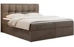 MKS Boxbett, Braun, Textil, 2-Sitzer, H3, Rechteckig, 180x200 cm, Oeko-Tex&reg;,