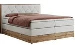 MKS Boxspringbett, Wei&szlig;, Textil, 2-Sitzer, H4, Rechteckig, 160x200 cm, Schlafzimmer,