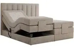 MKS Boxbett, Beige, Holz, 2-Sitzer, H3, 7-Zonen, Rechteckig, 160x200 cm,
