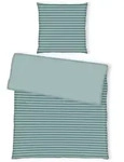Tom Tailor Wendebettw&auml;sche, Salbeigr&uuml;n, Textil, Streifen, 155x220 cm, pflegeleicht,
