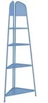 Gardenson Gartenregal, Hellblau, Metall, 4 F&auml;cher, 48x180x48 cm, stehend,