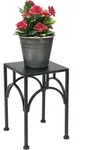 DanDiBo Blumenhocker, Schwarz, Metall, 18x28x18 cm, Wohnzimmer, Wohnzimmertische,
