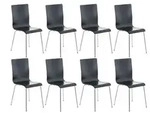 CLP Besucherstuhl, Schwarz, Metall, 43x87x47 cm, Arbeitszimmer, Besucherst&uuml;hle