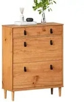 Idimex Schuhkipper, Eiche, Holz, Kiefer, Vintage, 86x105x30 cm, FSC Mix, Garderobe,