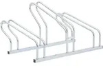 vidaXL Fahrradst&auml;nder, Silber, Metall, 41x42x73.5 cm, Freizeit, Sport & Fitness,