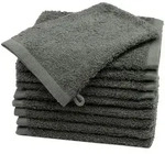 Zollner Waschhandschuh,, Anthrazit, Textil, 17x21 cm, Oeko-Tex&reg; Standard 100,