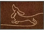 wash+dry Fussmatte Daydreamer, Braun, Textil, Hund, rechteckig, 40x60 cm, Oeko-Tex&reg;