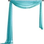 Gardinenbox Querbehang, Blau, Textil, 140x600 cm, Oeko-Tex&reg; Standard 100,
