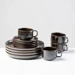 Gipfelst&uuml;ck Kaffeeservice Glockenklang, Braun, Keramik, 12-teilig, 220 ml,220 ml,