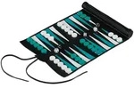 Relaxdays Backgammon, Mehrfarbig, Kunststoff, 4x4 cm, Spielzeug, Kinderspielzeug,