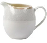 Ritzenhoff Breker Milchk&auml;nnchen Geo, Wei&szlig;, Beige, Keramik, 250 ml, 8x9x11 cm,