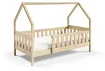Masseno Kinderbett, Kiefer, Holz, 80x160 cm, Kinder- & Jugendzimmer, Kinderm&ouml;bel,