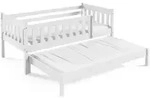 Masseno Kinderbett, Wei&szlig;, Holz, 80x160 cm, Kinder- & Jugendzimmer, Kinderm&ouml;bel,