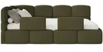 Selsey Jugendbett, Olivgr&uuml;n, Kunststoff, 1-Sitzer, 90x200 cm, Kinder- &