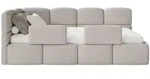Selsey Jugendbett, Taupe, Kunststoff, 1-Sitzer, 90x200 cm, Kinder- & Jugendzimmer,