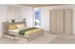 Schlafzimmer, Braun, Holzwerkstoff, 80x200x120 cm, Kinder- & Jugendzimmer,