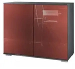 Vladon Kommode, Bordeaux, Holzwerkstoff, 92.5x75.5x35 cm, Wohnzimmer, Kommoden &