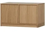 Livetastic Lowboard Modulair, Natur, Holz, Eiche, furniert, 2 F&auml;cher, 77x44x40 cm,