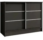 Beautysofa Kommode, Schwarz, Holzwerkstoff, 101x85x43.5 cm, Wohnzimmer, Kommoden &