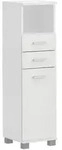 Stylife Midischrank Palermo, Wei&szlig;, Kunststoff, 1 F&auml;cher, 2 Schublade(n) Schubladen,