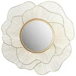 Mid.you Wandspiegel, Gold, Glas, rund, 77x77x2.5 cm, Spiegel, Wandspiegel