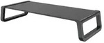 Svita Schreibtischaufsatz, Schwarz, Kunststoff, 54.5x10x22.5 cm, Arbeitszimmer,