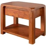 Massivmoebel24 Nachttisch, Braun, Holz, Echtholz,Akazie, 1 F&auml;cher, 1 Schubladen,