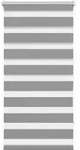 vidaXL Doppelrollo, Grau, Textil, F&uuml;llung: Polyester, Rechteckig, 80x150 cm,