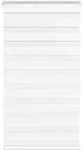 vidaXL Doppelrollo, Wei&szlig;, Textil, F&uuml;llung: Polyester, Rechteckig, 75x150 cm,