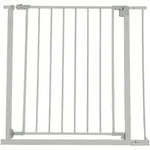 Relaxdays Treppenschutzgitter, Grau, Kunststoff, Metall, 87x1 cm, Kindersicherheit,