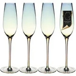 Intirilife Sektglas-Set, Transparent, Glas, 0.2 L, leicht zu reinigen, Essen &