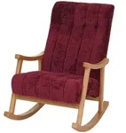 MCW Schaukelstuhl, Bordeaux, Natur, Textil, 64x97x85 cm, Wohnzimmer, Sessel,