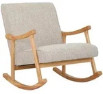 CLP Schaukelstuhl, Creme, Holz, 67x82x92 cm, Wohnzimmer, Sessel, Schaukelst&uuml;hle