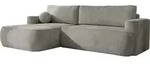 WFL Group Ecksofa, Grau, Textil, 4-Sitzer, links montierbar,L-Form, 267x154 cm,