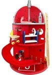 Teamson Kids Feuerwache, Rot, Holz, Freiform, 38x59x38 cm, Spielzeug,