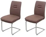 Chefgastro Esszimmerstuhl, Braun, Textil, 2-Sitzer, 47x92x57 cm, Esszimmer, St&uuml;hle,