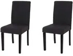 Chefgastro Esszimmerstuhl, Schwarz, Textil, 2-Sitzer, 43x90x56 cm, Esszimmer,