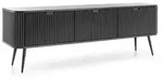 Masseno Lowboard, Schwarz, Holzwerkstoff, 168x57x39 cm, Wohnzimmer, Wohnw&auml;nde,