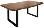 Massivmoebel24 Baumtisch, Natur, Holz, Echtholz,Akazie, 8-Sitzer, 100x77x200 cm,