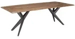 Massivmoebel24 Baumtisch, Natur, Holz, Echtholz,Akazie, 6-Sitzer, 90x76x160 cm,
