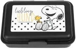 United Labels Brotdose, Schwarz, Kunststoff, Rechteckig, 17.5x6.9x12.8 cm,