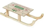 ECD-Germany Led, Braun, Holz, 16x9.5x42 cm, Dekoration, Weihnachtsdekoration