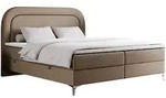MKS Boxbett, Braun, Metall, 2-Sitzer, H4, Rechteckig, 120x200 cm, Schlafzimmer,