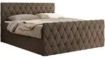 MKS Boxbett, Braun, Textil, 2-Sitzer, H4, 7-Zonen, Rechteckig, 200x200 cm,