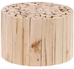 Relaxdays Blumenhocker, Hellbraun, Holz, 30x20x30 cm, Gartenzubeh&ouml;r