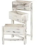 MCW Pflanzregal, Wei&szlig;, Holz, 108x65x15 cm, Wohnzimmer, Wohnzimmertische,