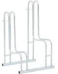vidaXL Fahrradst&auml;nder, Silber, Metall, 40x73x43.5 cm, Freizeit, Sport & Fitness,